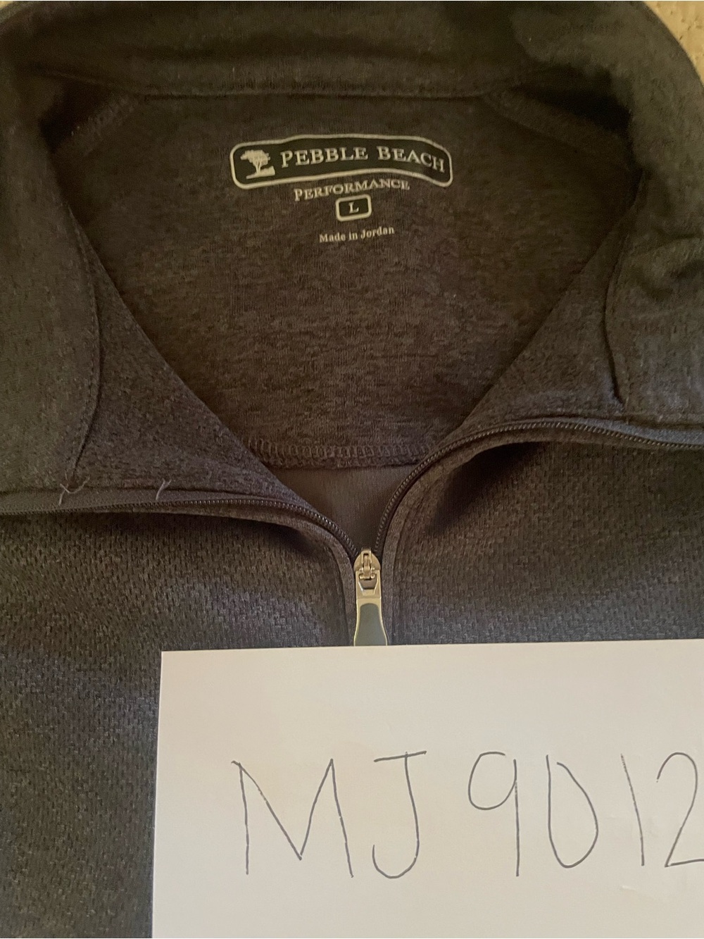 Men's Pebble Beach Performance Quarter-Zip Pullover Size L - Picture 10 of 10